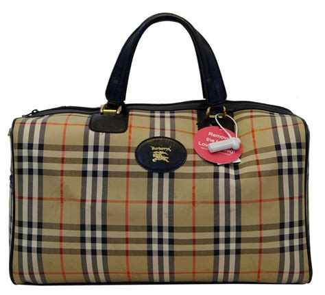 burberry vintage nova check travel bag|burberry nova check banner bag.